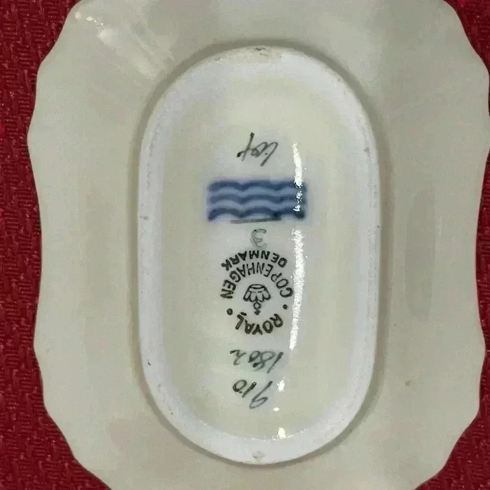 Set of six Vintage Small, dishes, Royal Copenhagen, Denmark, - Picture 3 of 5